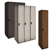 Wood Lockers Single Tier / Plastic Laminate Wood Lockers