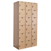 Six Tier Plastic Lockers