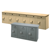 Plastic Bench Lockers / Plastic Cubby Benches