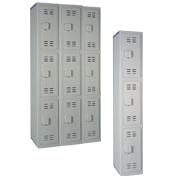 Triple Tier Plastic Lockers