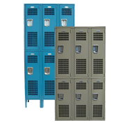 Double Tier Ventilated Gym Lockers 