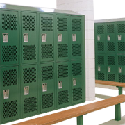 Double Tier Athletic Metal Lockers Double Tier Athletic Metal Lockers