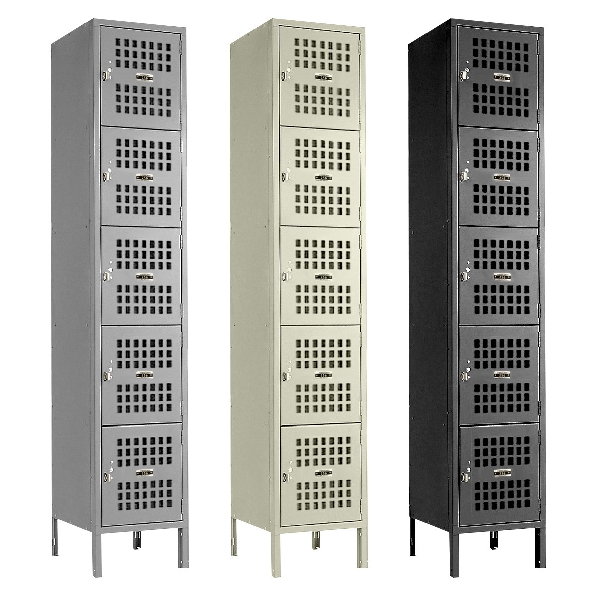 Five Tier Ventilated Metal Box Locker Main
