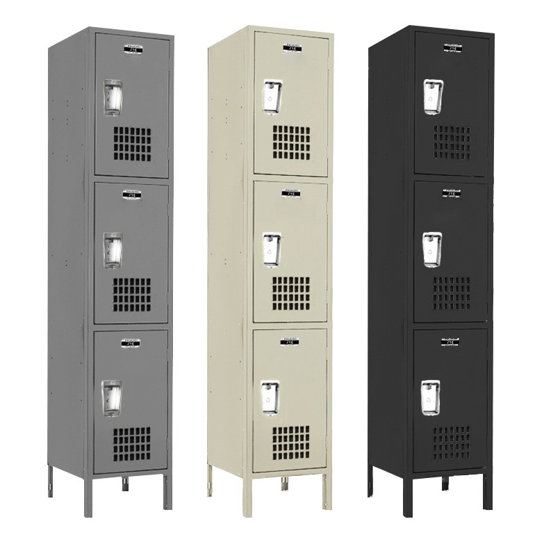 Triple Tier Ventilated School Locker Main