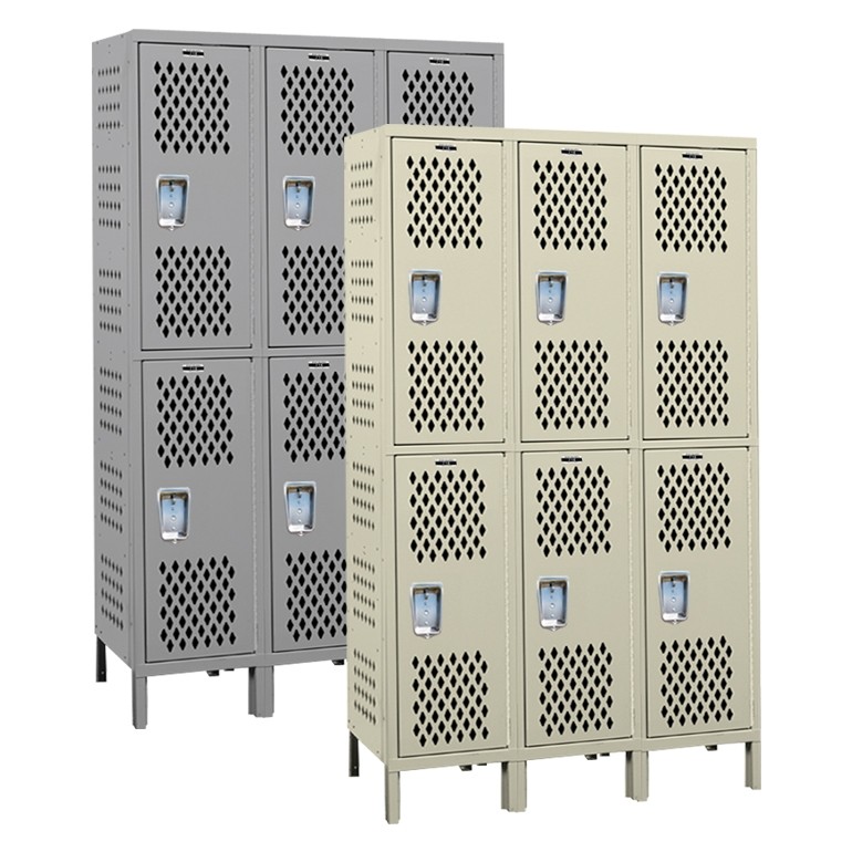 Double Tier Athletic Metal Lockers Main