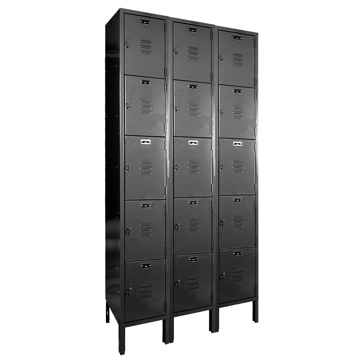 Black Five Tier Box Lockers