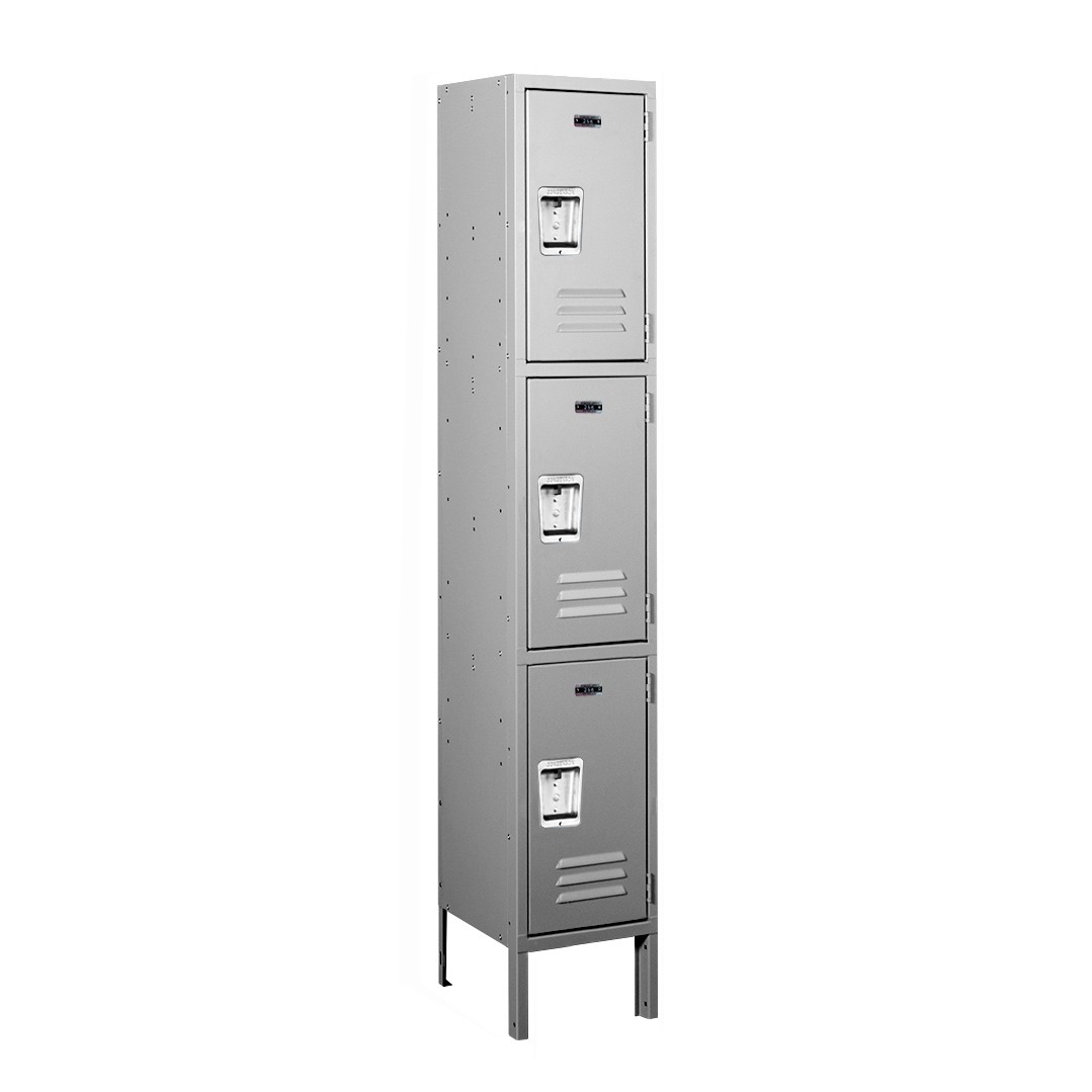 Gray Large Triple Tier Metal Locker