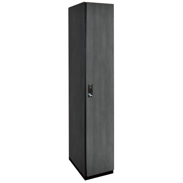Single Tier Wood Locker (Gray)