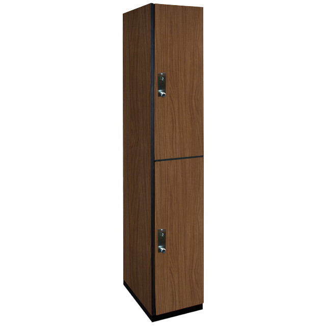 Double Tier Wooden Locker (Brown)