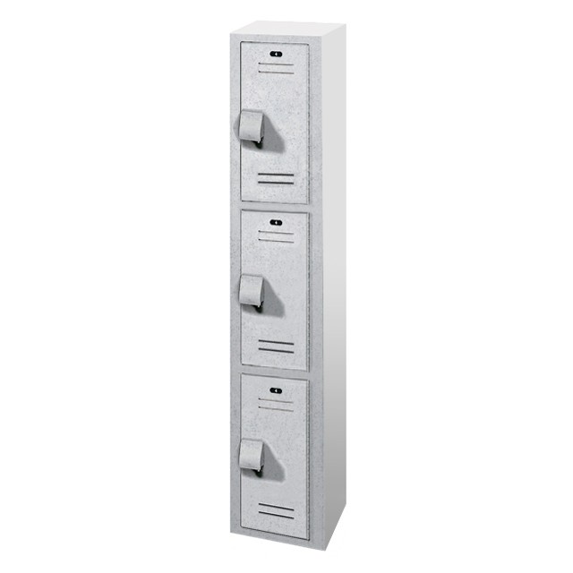 12" Wide Triple Tier Plastic Lockers