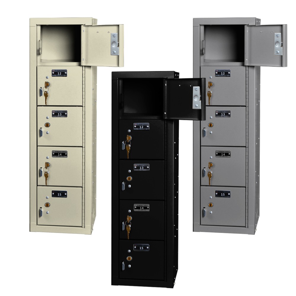 5 Cell Phone Lockers Unit with Key Locks