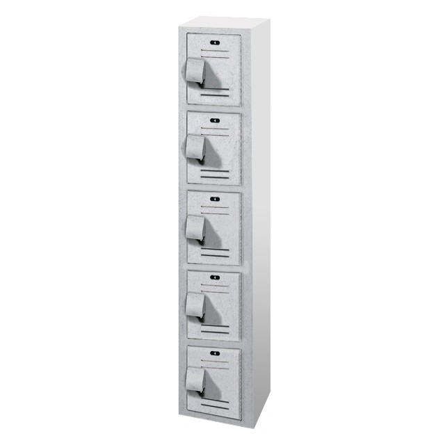 12" Wide Five Tier Plastic Box Lockers