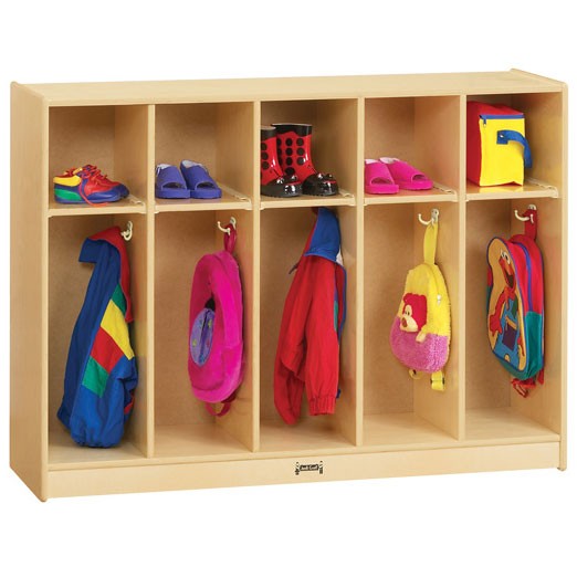 5-Wide Locker Group with Cubbies: Assembled