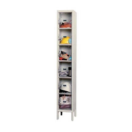 Six Tier Clear View Box Locker