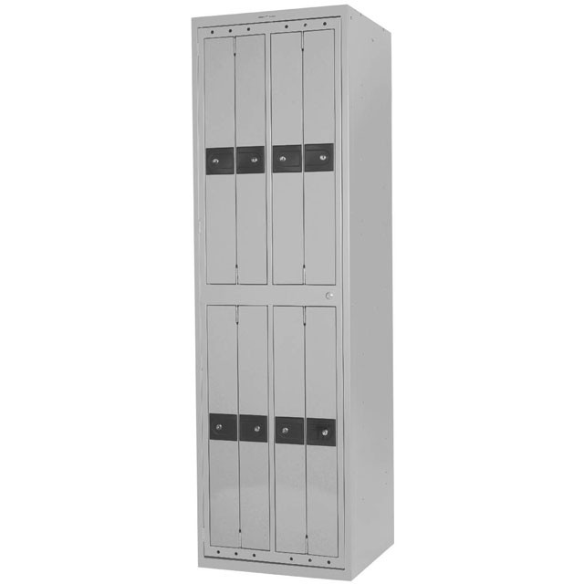 Eight Compartment Uniform Lockers Gray