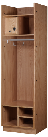 Straight Front Locker Autumn Oak Finish