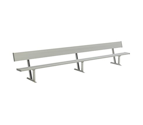 Aluminum Team Bench with Backrest