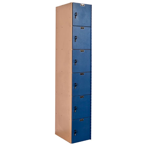 Six Tier AquaMax Solid Plastic Locker (Image 1)