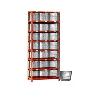 Basket Lockers Rack 7 High 