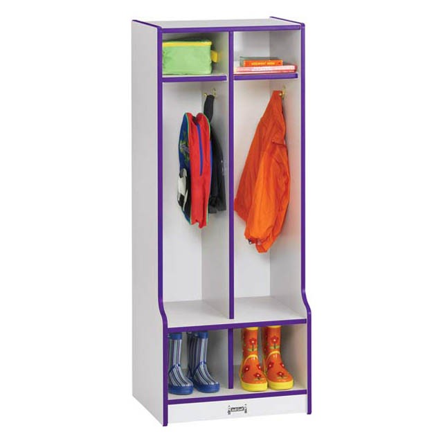 Colorful Kids Coat Locker with Cubbies and Seats