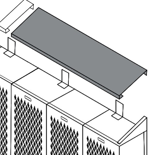 12" Deep x 72" Wide Slope Hood