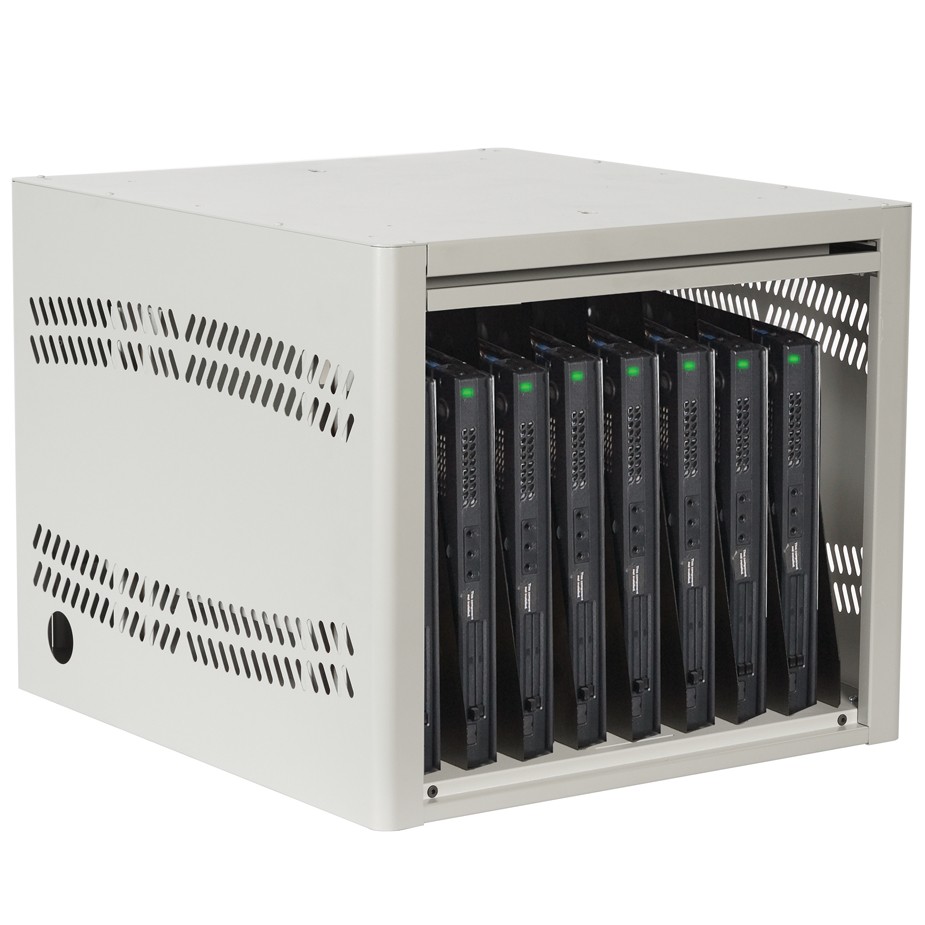 Desk Mount Laptop Locker with 8 Laptops