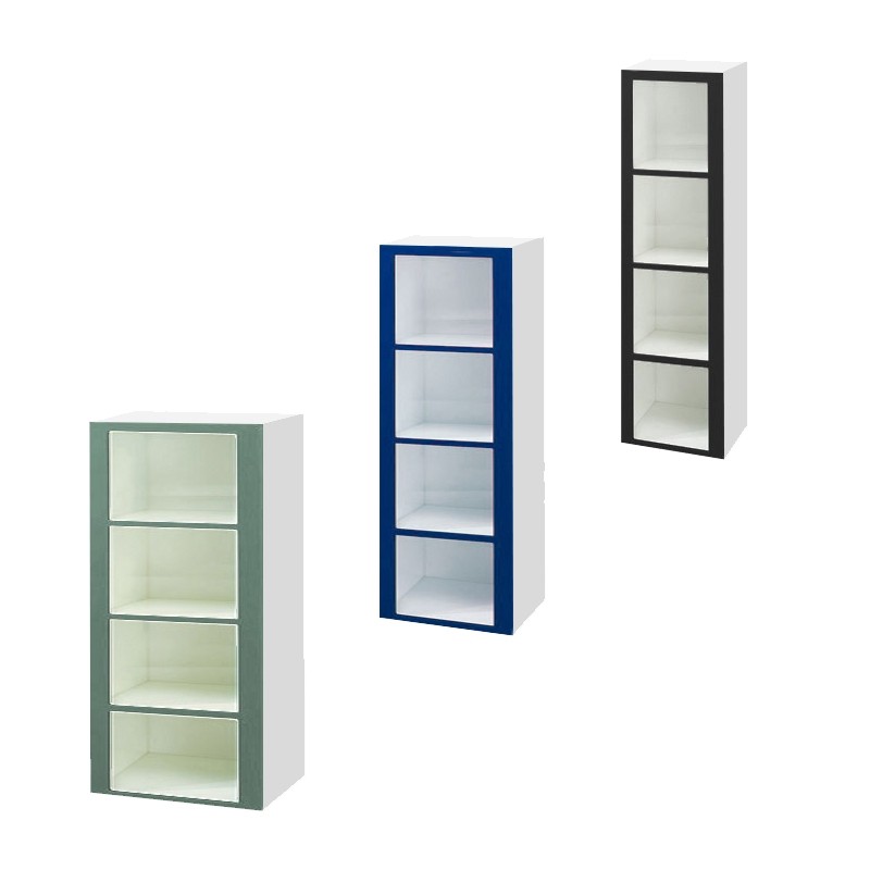 Four Compartment Plastic Locker Cubbies