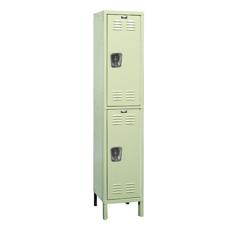 Hallowell Extra Wide Double Tier Steel Locker