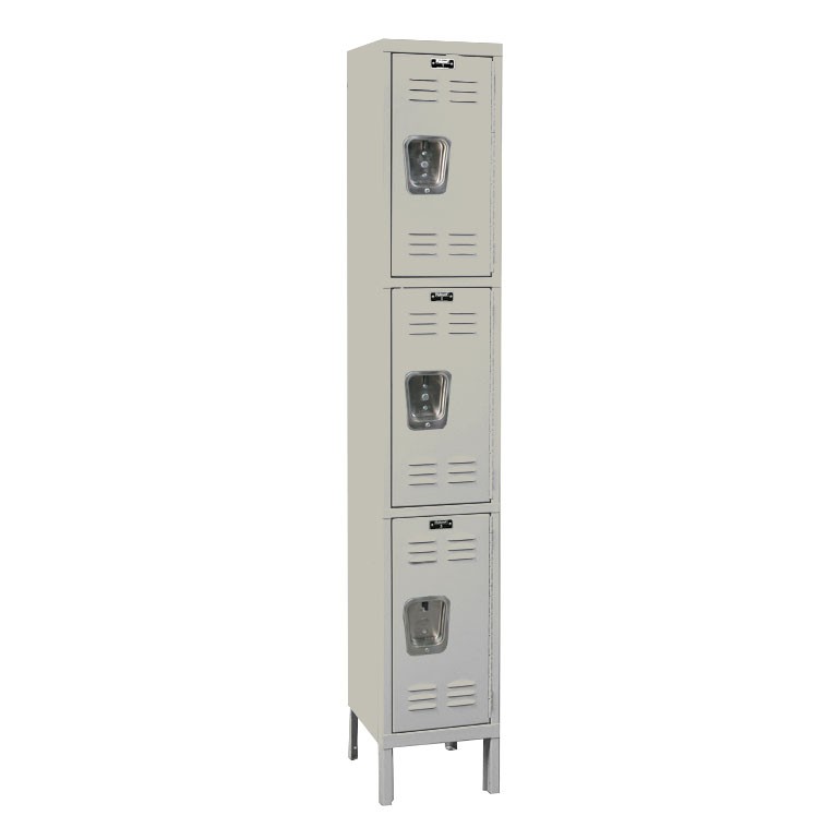 Hallowell Triple Tier Metal Locker 1 Wide