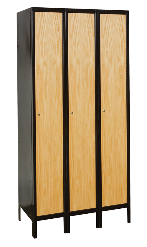 Hallowell Single Tier Wood/Metal Lockers