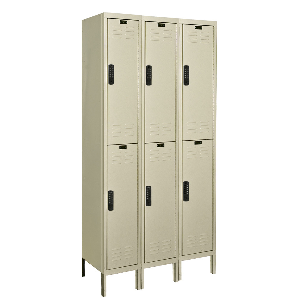 Hallowell Double Tier Electronic Lockers
