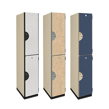 Double Tier Wood Storage Locker (Pattern Finish)