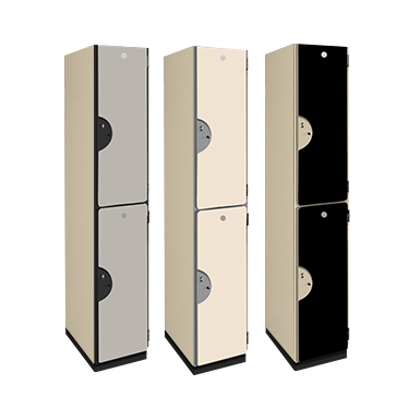 Double Tier Wood Storage Locker (Solid Color Finish)