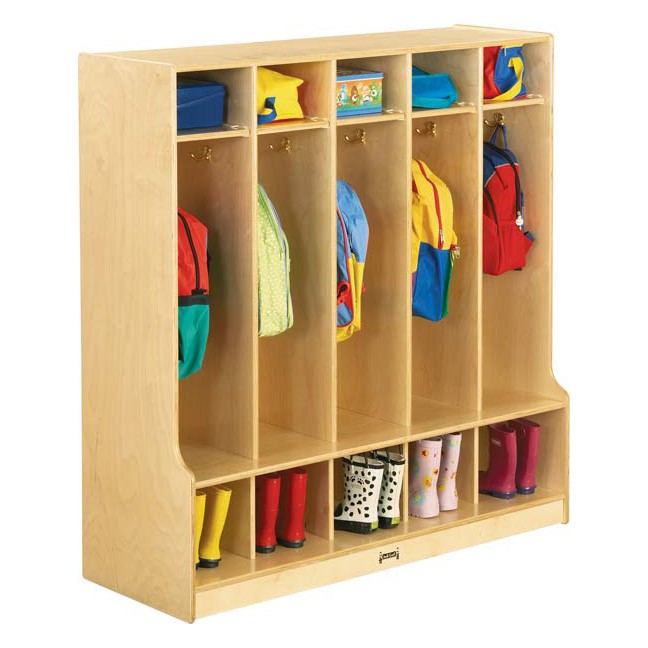 Kids Wooden Coat Lockers with Seats and Cubbies
