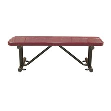Perforated Metal Extra Wide Bench without Back