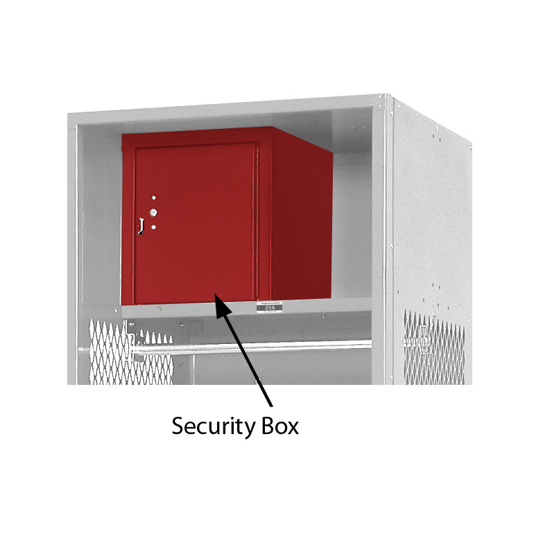 Security Box for Stadium Lockers Red