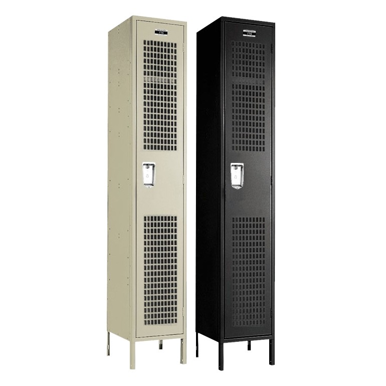 Single Tier Ventilated Metal Locker