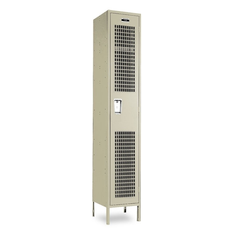 Beige Extra Wide Single Tier Ventilated Locker