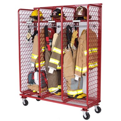 Single Row Mobile Turnout Gear Locker