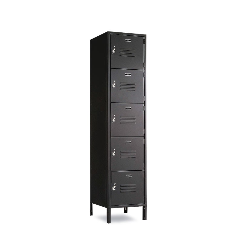 Five Tier Box Locker Black