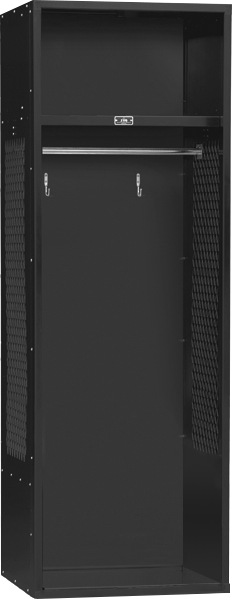 Black Stadium Locker with Shelf