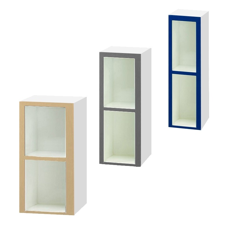 Two Compartment Plastic Locker Cubbies