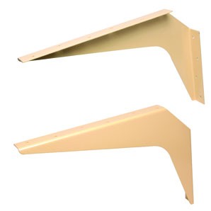 ADA Wall Mount Bench Brackets Almond