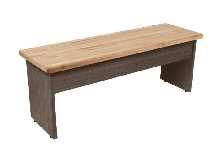 Laminate Bench with Wood Top