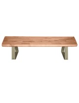 15" Wide Wooden Locker Room Benches with 2 Movable Pedestals