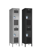 Double Tier Ventilated Gym Locker Main