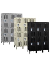 Double Tier Athletic Storage Lockers Main