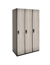 Single Tier Wood Lockers (White)