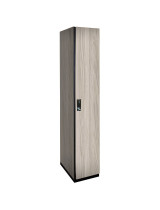 Single Tier Wood Locker (White)