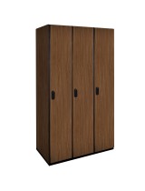 Single Tier Wood Lockers (Brown)